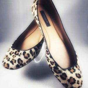 Ann Taylor Leopard Print Ballet Flats 7 1/2